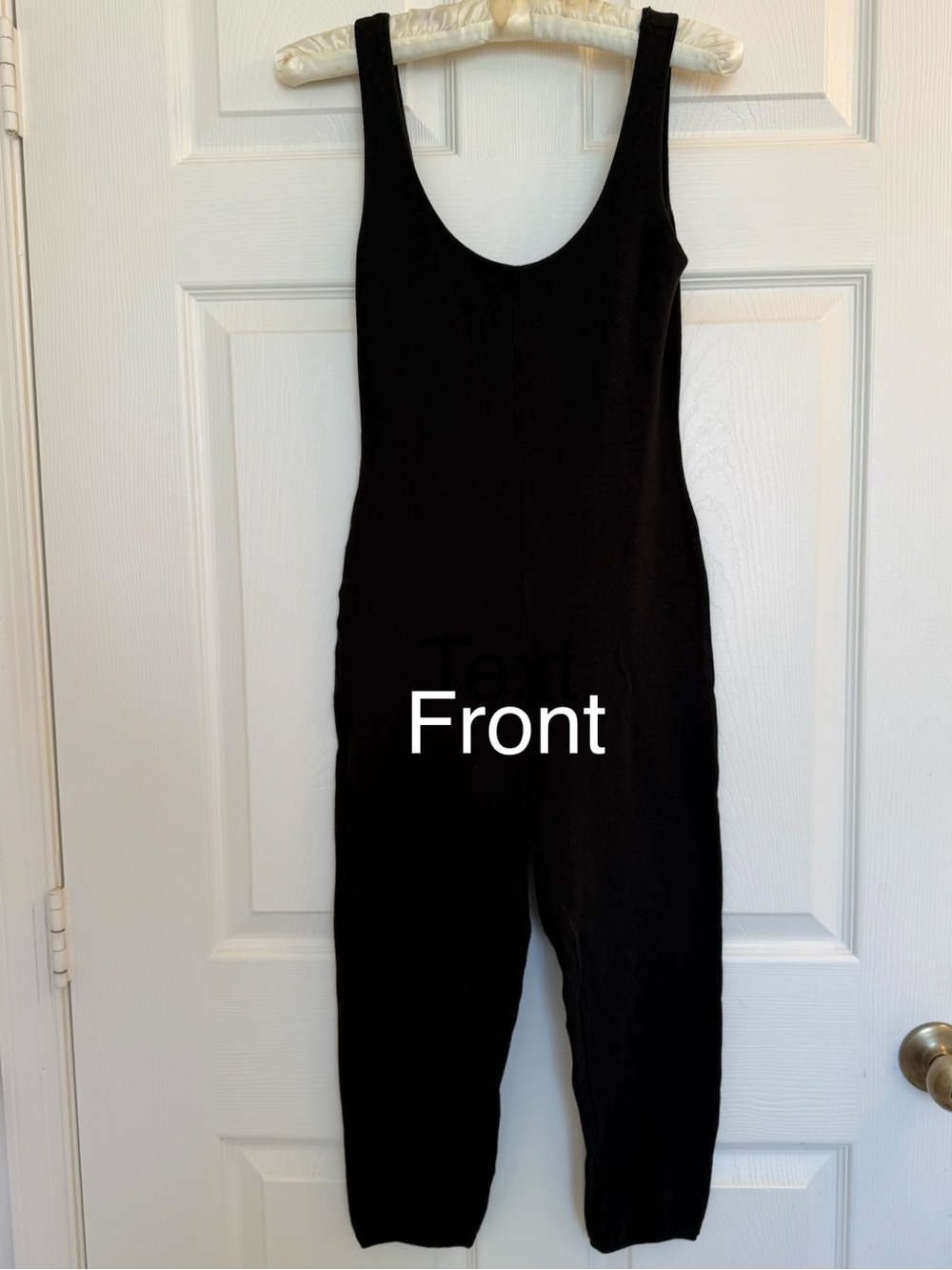 Donna Karan Vintage Black Knit Unitard